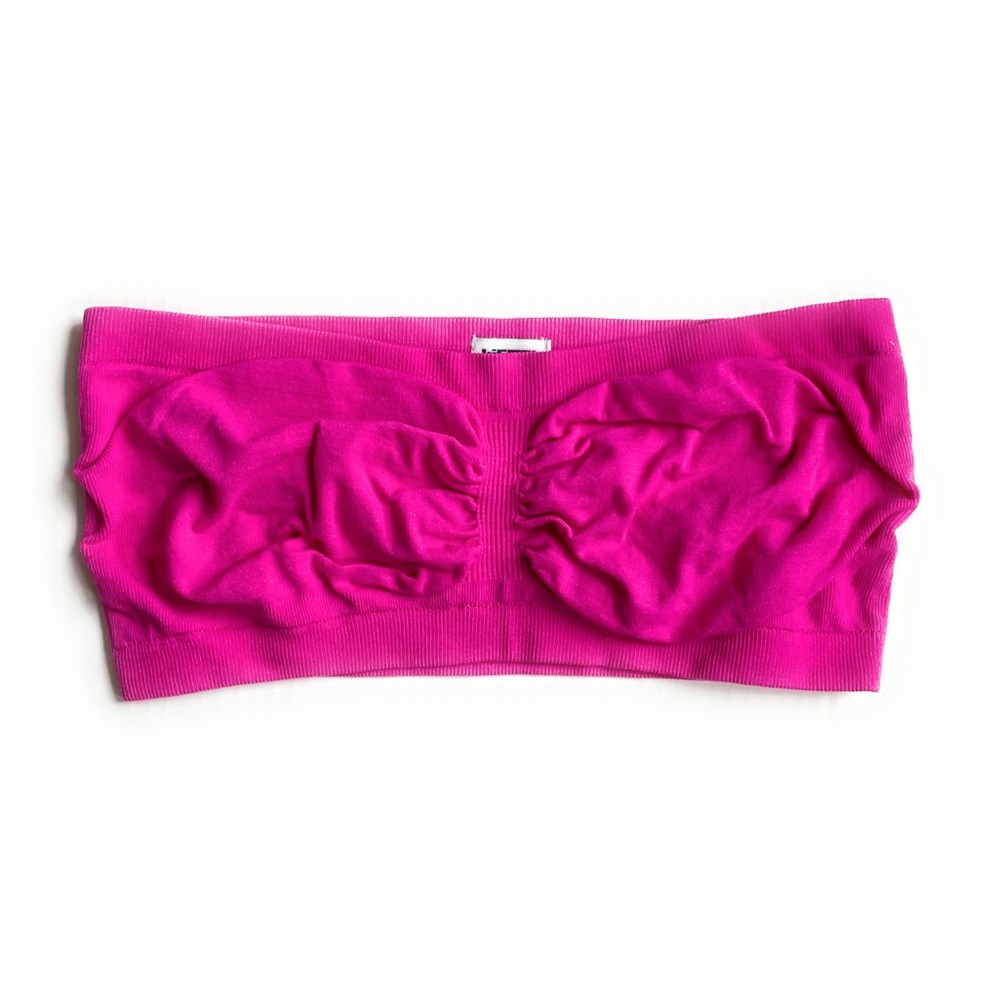 Trendy Pink Bandeau Top NWOT - Size M - Picture 1 of 5